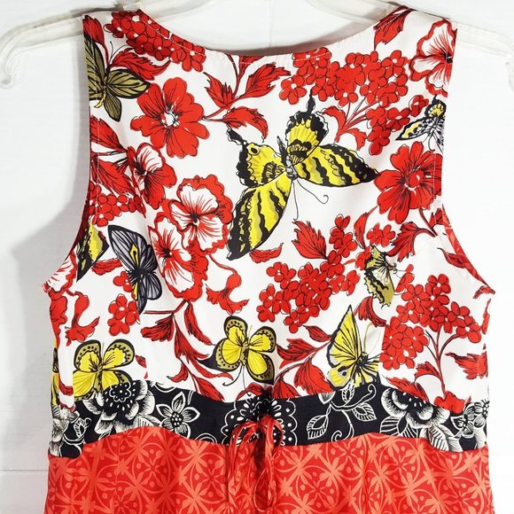 Cabi Silk Butterfly Sleeveless Tunic - Picture 3 of 8
